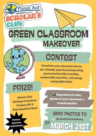 Green Classroom Makeover Flier