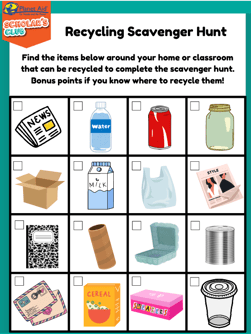 Recycling Scavenger Hunt